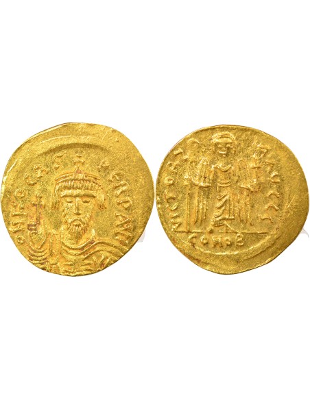 Empire Byzantin Phocas Classe IIIa 1 solidus Or 603-607 Constantinople