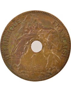 Indo-Chine Fr. 1 centime Bronze 1901 A - Paris 2