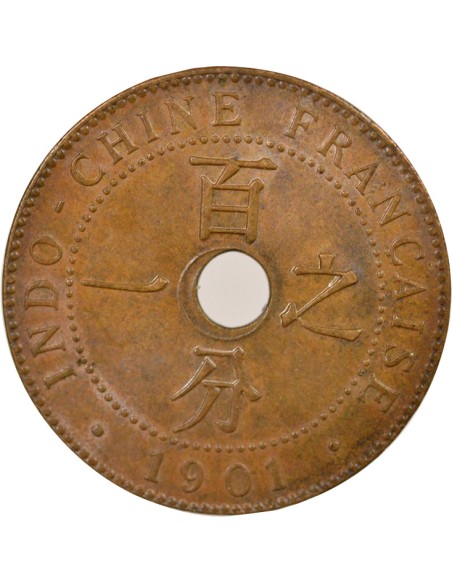 Indo-Chine Fr. 1 centime Bronze 1901 A - Paris