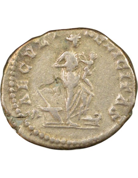 Rome Empire Julia Domna Isis allaitant Horus 1 denier Argent 201 R Rome