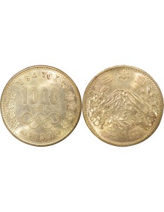 Japon Shōwa Tennō J. O. de 1964 1000 yen Argent 1964 Osaka