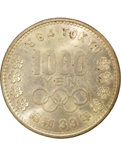 Japon Shōwa Tennō J. O. de 1964 1000 yen Argent 1964 Osaka 2