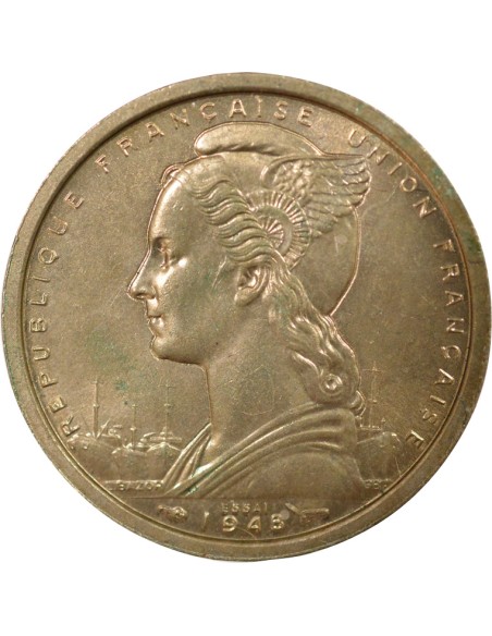 Etats de l'Afrique Equatoriale Essai 2 francs Cupronickel 1948 A Paris