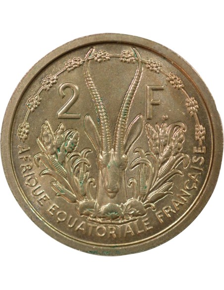 Etats de l'Afrique Equatoriale Essai 2 francs Cupronickel 1948 A Paris