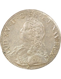 Louis XV Au Buste Habillé 1 ecu Argent 1738 & Aix-en-Provence 2