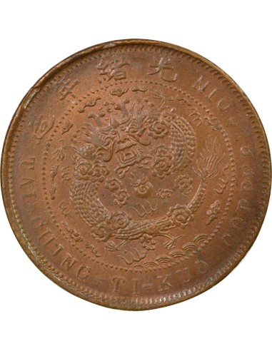 Chine Guangxu 20 cash Cuivre An 43 (1906) Baoding