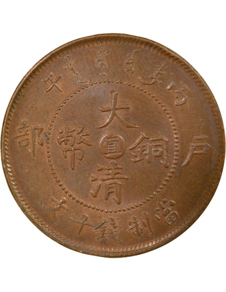 Chine Guangxu 20 cash Cuivre An 43 (1906) Baoding