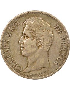 Charles X 2e Type 5 francs Argent 1827 W Lille 2