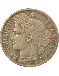 avec Légende 5 francs Argent 1870 A - Paris 2