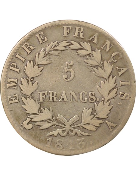 Roi d'Italie Empire 5 francs Argent 1813 A - Paris