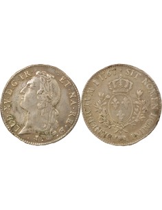 Louis XV Au Bandeau 1 ecu Argent 1767 Pau (Vache)