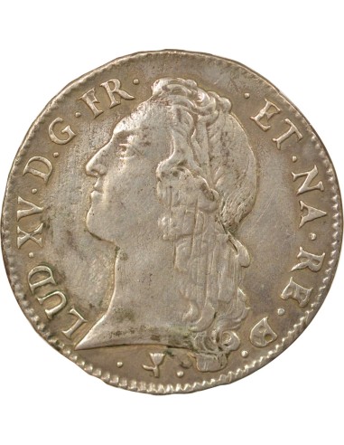 Louis XV Au Bandeau 1 ecu Argent 1767 Pau (Vache)