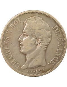 Charles X 2e Type 5 francs Argent 1827 A - Paris 2