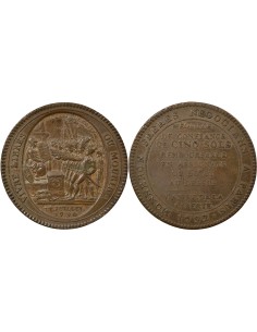 Au Serment 5 sols Cuivre 1792 Birmingham