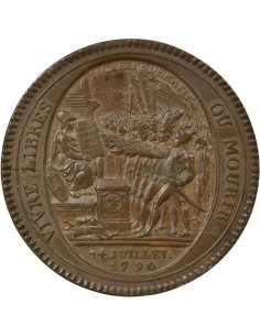 Au Serment 5 sols Cuivre 1792 Birmingham 2