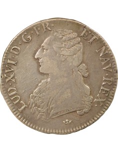 Louis XVI Au Buste Habillé 1 ecu Argent 1787 M Toulouse 2