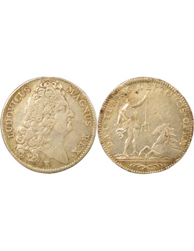 Louis XIV Galères Royales 1 jeton Argent