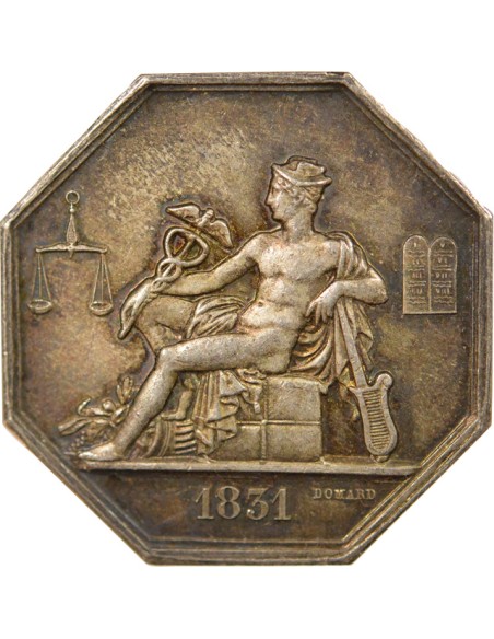 Comissaires Experts du Gouvernement 1 jeton Argent 1831 (après 1880)