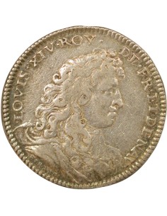 Louis XIV Académie Francaise 1 jeton Argent 1673 2