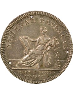 Suisse Louis XIV 25e Anniversaire 1 jeton Argent 1760 2