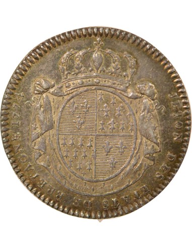 Louis XVI Etats de Bretagne 1 jeton Argent 1774
