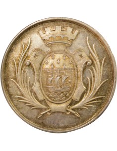 Caisse d'Epargne 1 jeton Argent Abeille (1860-1879) 2