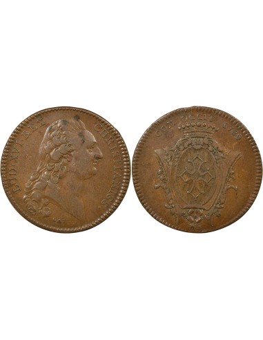 Louis XVI Etats de Languedoc 1 jeton Cuivre 1789