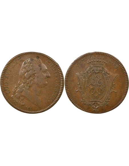 Louis XVI Etats de Languedoc 1 jeton Cuivre 1789