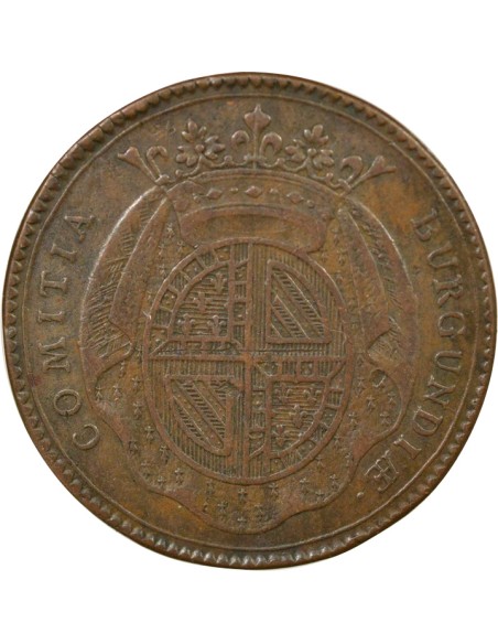 Louis IV Henri de Bourbon Condé Etats de Bourgogne 1 jeton Cuivre 1728