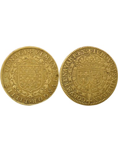 Louis XIII Ville d'Amiens 1 jeton Laiton XVIIe Siècle