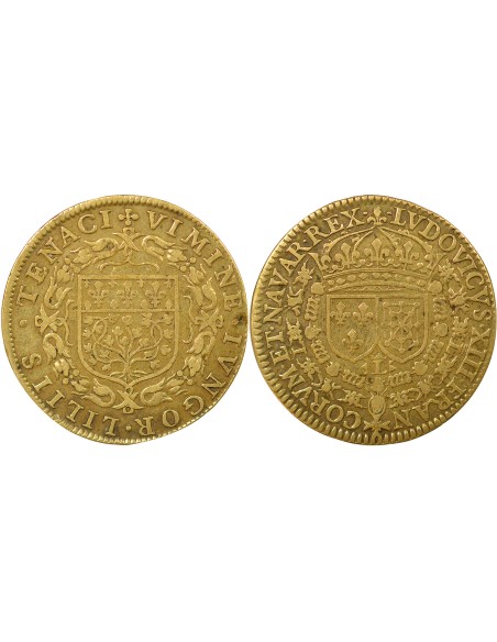 Louis XIII Ville d'Amiens 1 jeton Laiton XVIIe Siècle