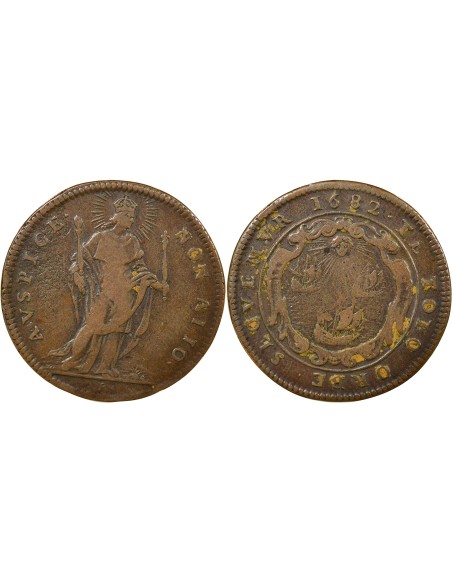 Corporation des Merciers 1 jeton Cuivre 1682