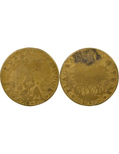 Louis XIII Rattachement du Béarn 1 jeton Laiton 1620