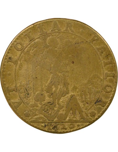 Louis XIII Rattachement du Béarn 1 jeton Laiton 1620