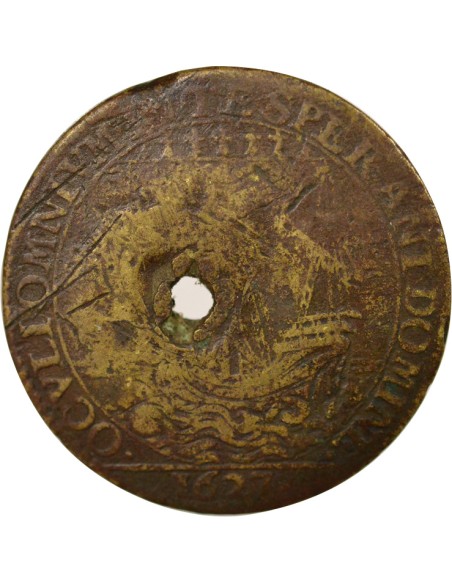Jean de Harouys Maire de Nantes 1 jeton Laiton 1627