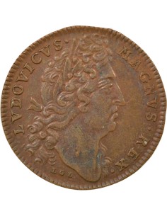 Louis XIV Edifices Publics 1 jeton Cuivre XVIIe Siècle Nuremberg 2