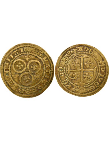 Pays-Bas 1 jeton Laiton XVe siècle Nuremberg