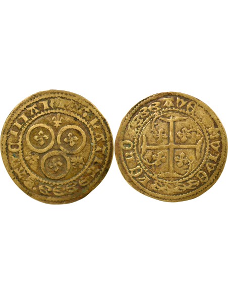 Pays-Bas 1 jeton Laiton XVe siècle Nuremberg