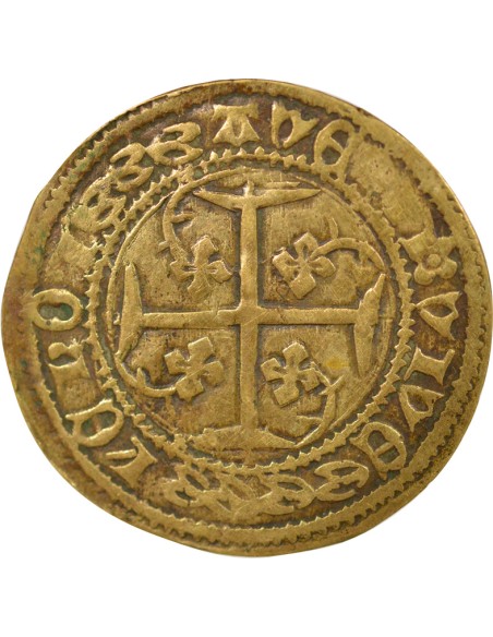 Pays-Bas 1 jeton Laiton XVe siècle Nuremberg