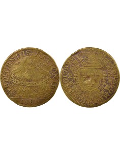 Henri III Chambre des Comptes du Roi 1 jeton Laiton 1584