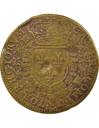 Henri III Chambre des Comptes du Roi 1 jeton Laiton 1584