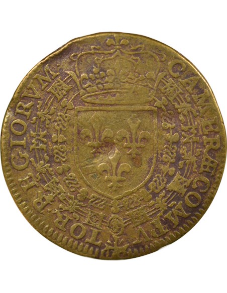 Henri III Chambre des Comptes du Roi 1 jeton Laiton 1584