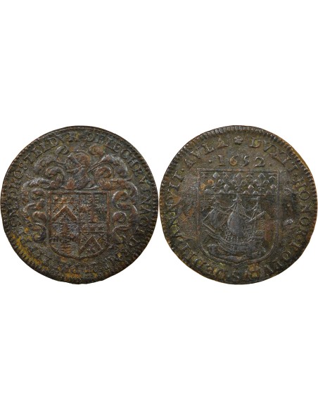 Nicolas Phelippes Echevin de Paris 1 jeton Laiton 1652