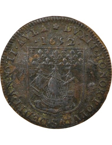 Nicolas Phelippes Echevin de Paris 1 jeton Laiton 1652