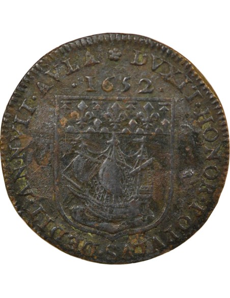 Nicolas Phelippes Echevin de Paris 1 jeton Laiton 1652