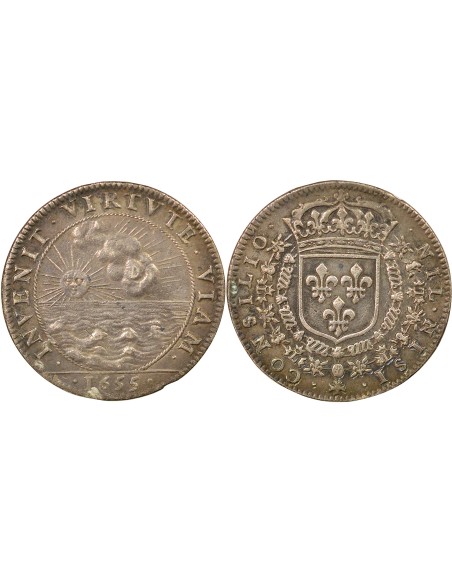 Louis XIV Conseil du Roi 1 jeton Argent 1655