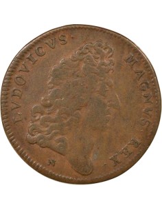 Louis XIV Galères Royales 1 jeton Cuivre XVIIe Siècle 2