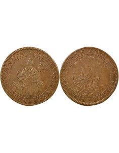 Corporation des Marchands de Vin 1 jeton Cuivre 1691