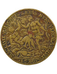 Chambre aux Deniers 1 jeton Laiton 1620 2