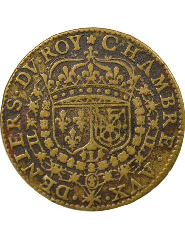 Chambre aux Deniers 1 jeton Laiton 1620